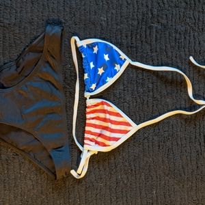 American flag bathing suit